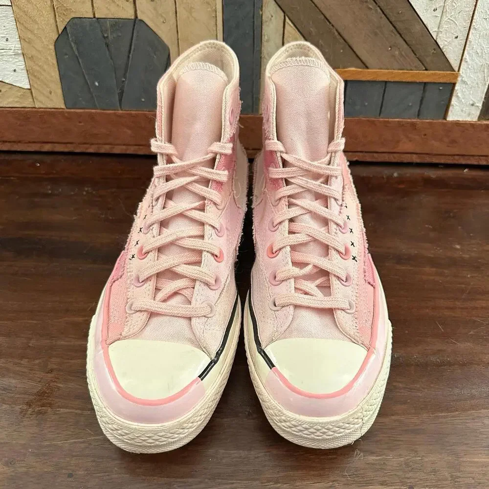 Millie Bobby Brown x Converse Chuck Taylor All Star Hi Petal Pink‎ Sneakers 9.5 - Picture 2 of 7